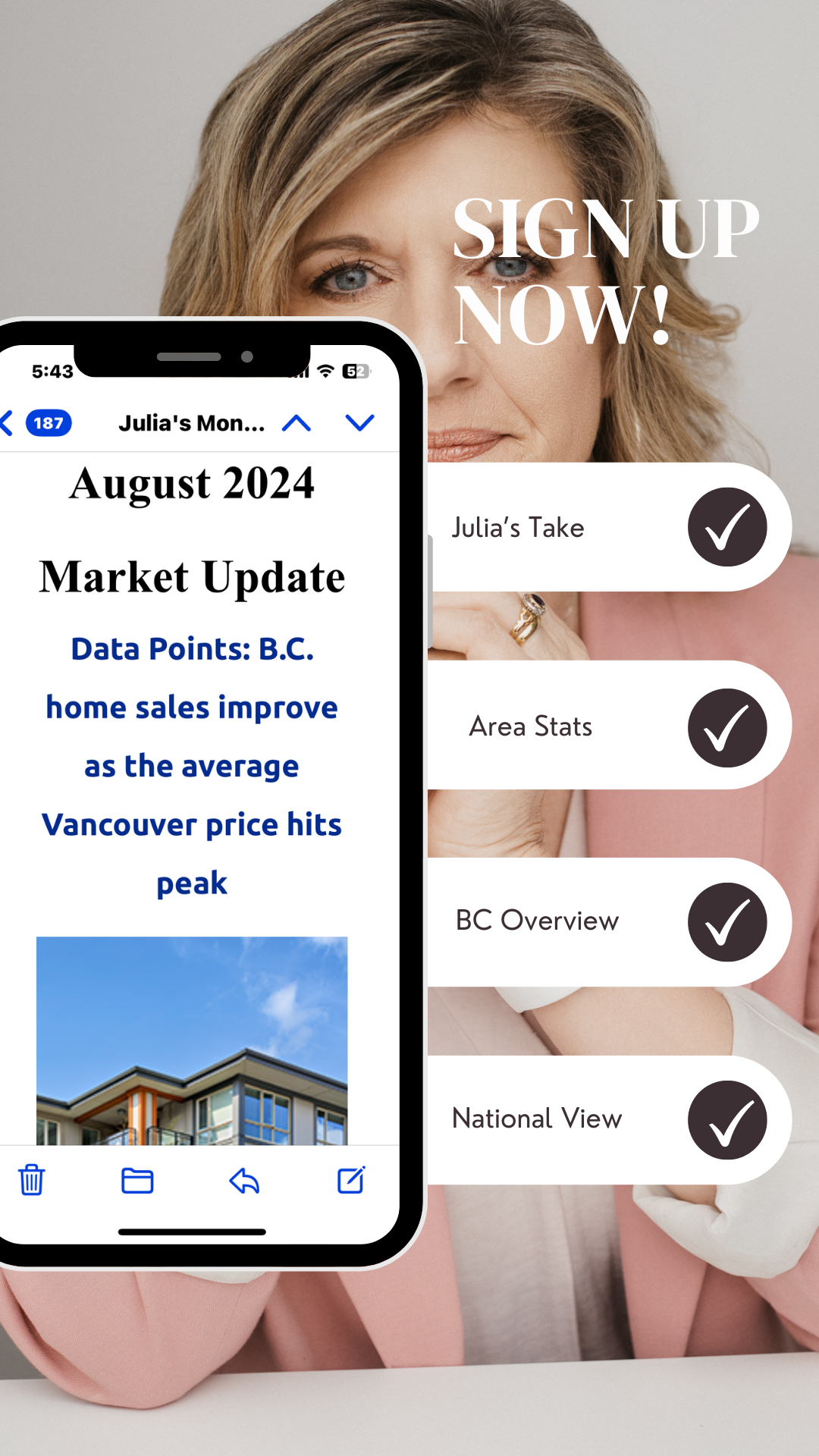 Julia Stauffer : NORTH & WEST VANCOUVER REALTOR® : Sign Up - Monthly ...